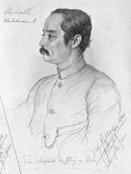 Christian Wilhelm Allers : Portrait of Phra Maha Chulalongkorn, king of Siam